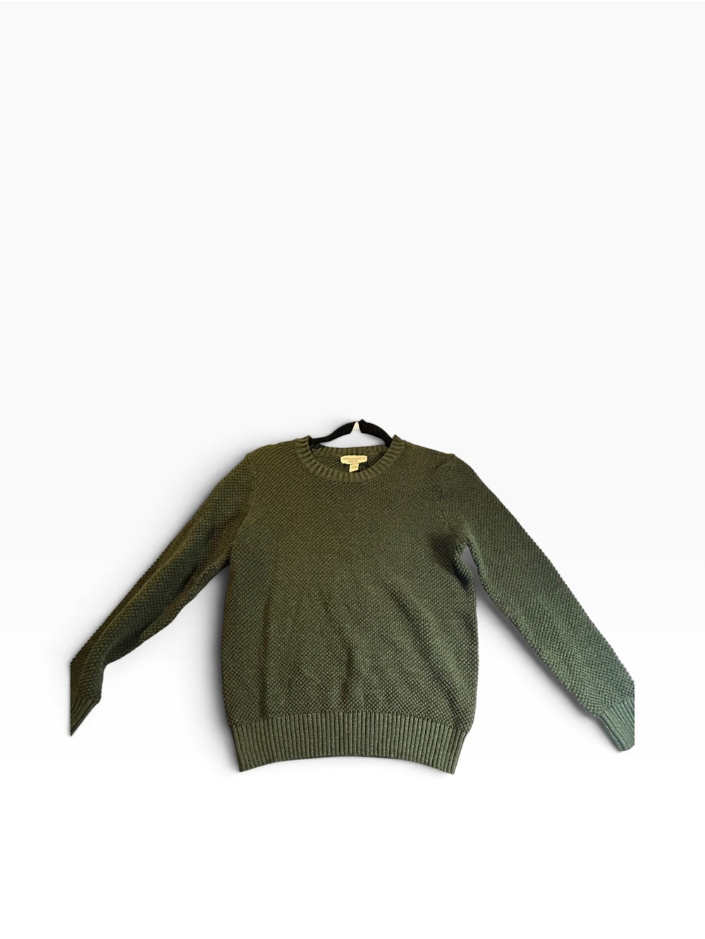 Vintage Appleseed’s Petites PXS Olive Green 100% Cotton Knit Sweater